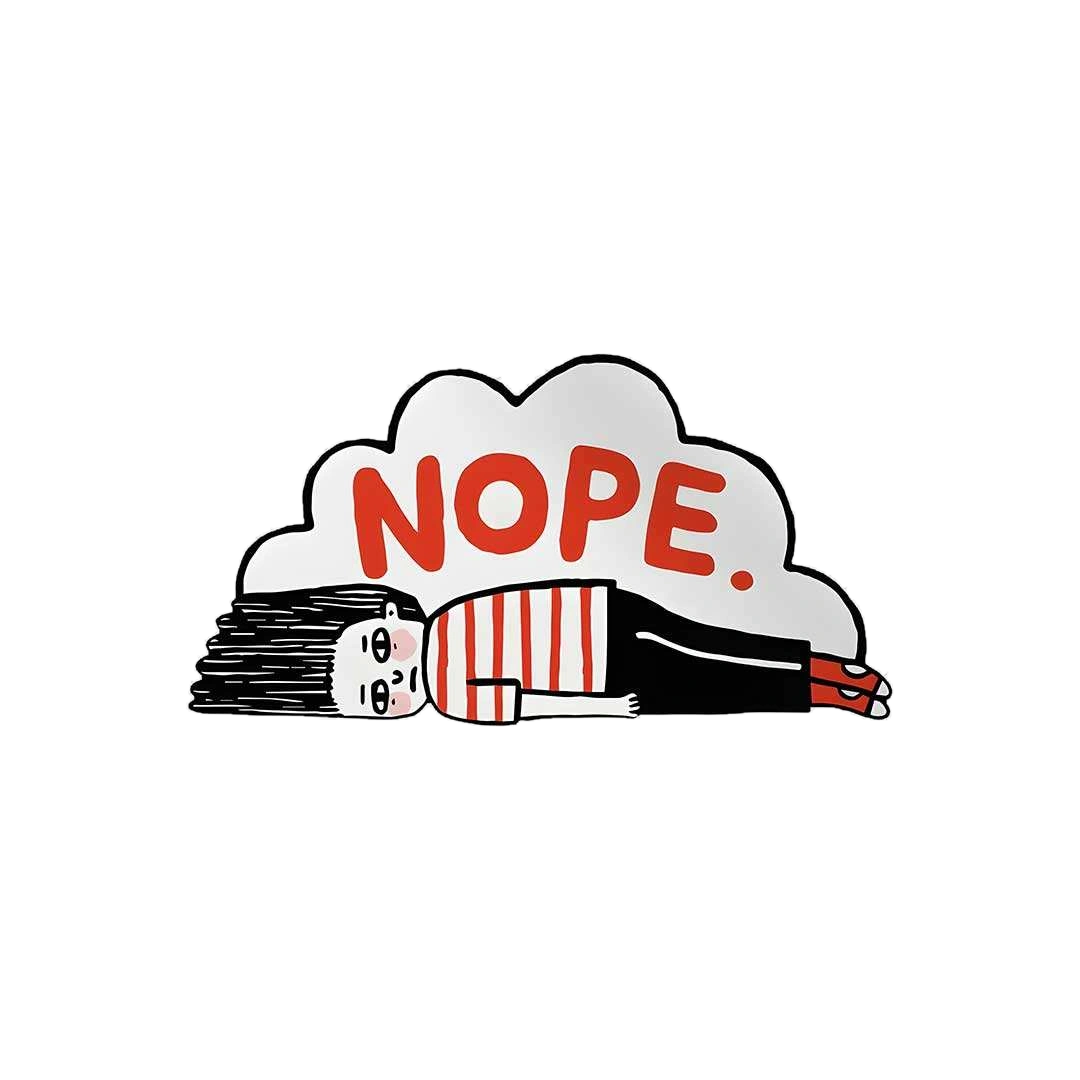 Nope Sticker